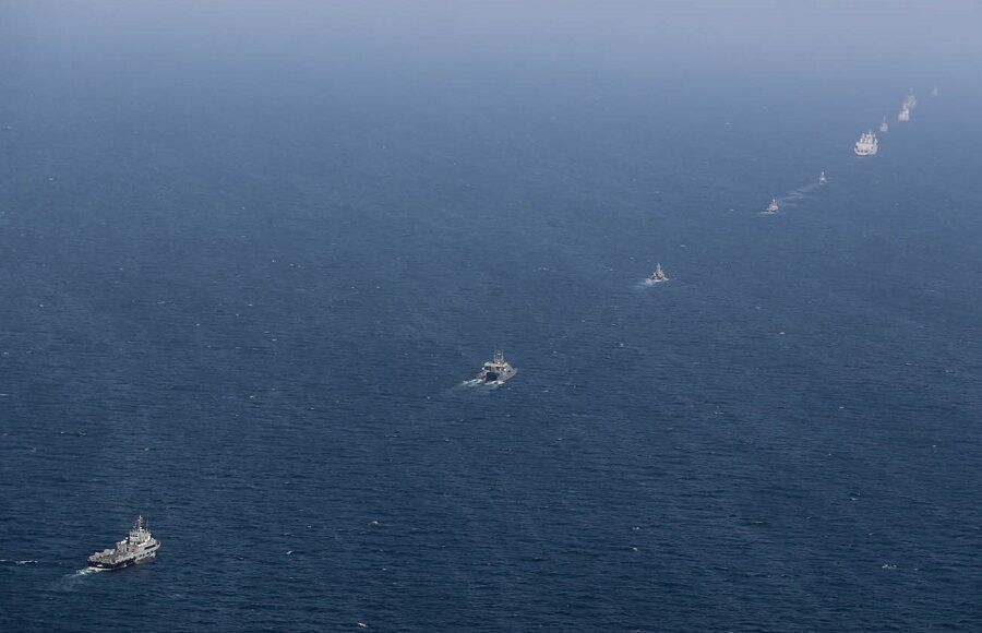اختتام المناورات البحرية المشتركة بين إيران وروسيا والصين في المحيط الهندي