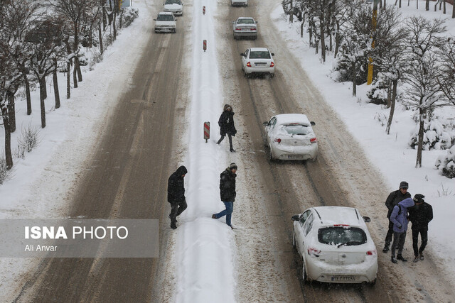 بارش برف و باران در جاده‌های 26 استان کشور