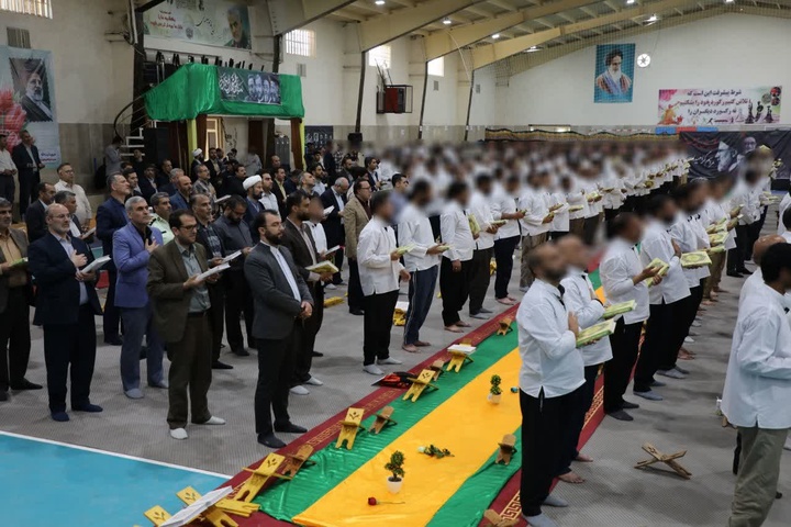 برگزاری مراسم گرامیداشت شهدای خدمت در زندان همدان