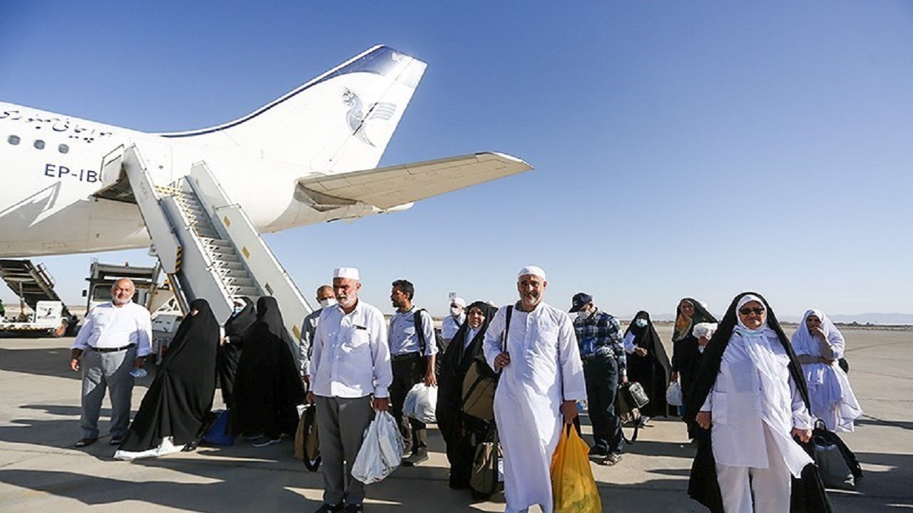 فرودگاه بین‌المللی همدان میزبان 3350 زائر