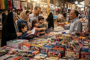 بازار پُرزرق‌وبرق لوازم‌التحریر و جیب‌های خالی خانواده‌ها