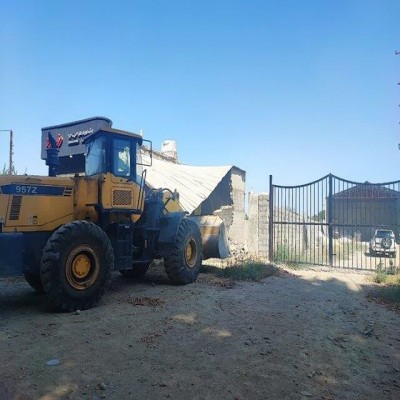 تخریب 2 بنای غیرمجاز در عرصه تاق‌بستان