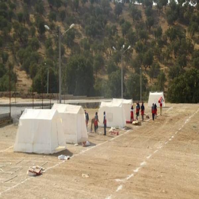 راه‌اندازی اردوگاه اسکان اضطراری اربعین در بوستان «چغاسبز» ایلام