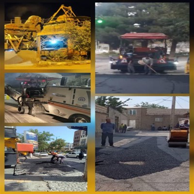 تولید و پخش 7000 تُن آسفالت توسط سازمان عمران شهرداری همدان